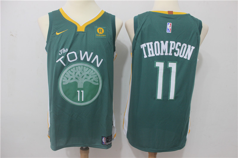 Men Golden State Warriors #11 Thompson Green Game Nike NBA Jerseys1->golden state warriors->NBA Jersey